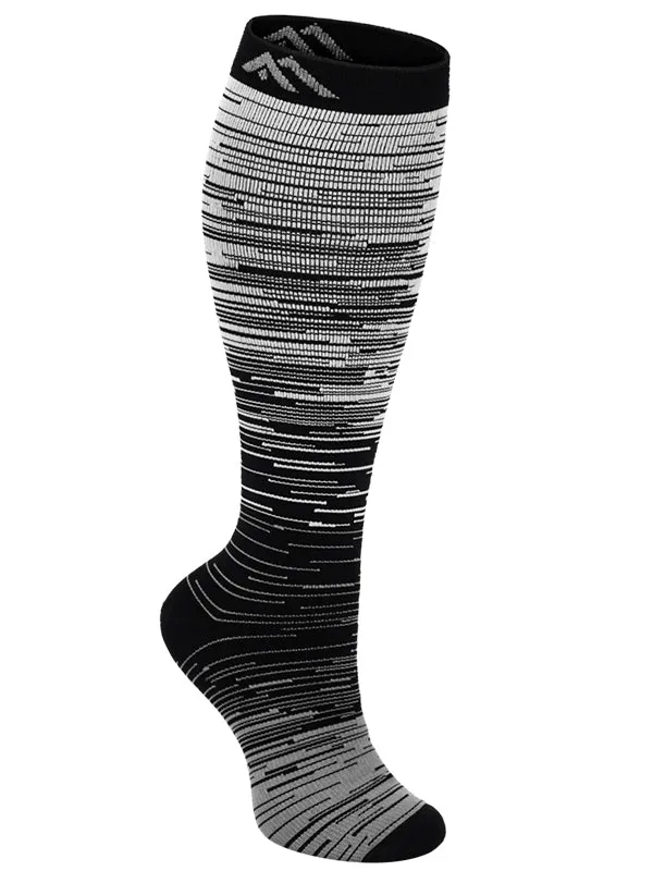 1-Pair Grey Gradient Compression Socks（20-30mmHg）| Actinput