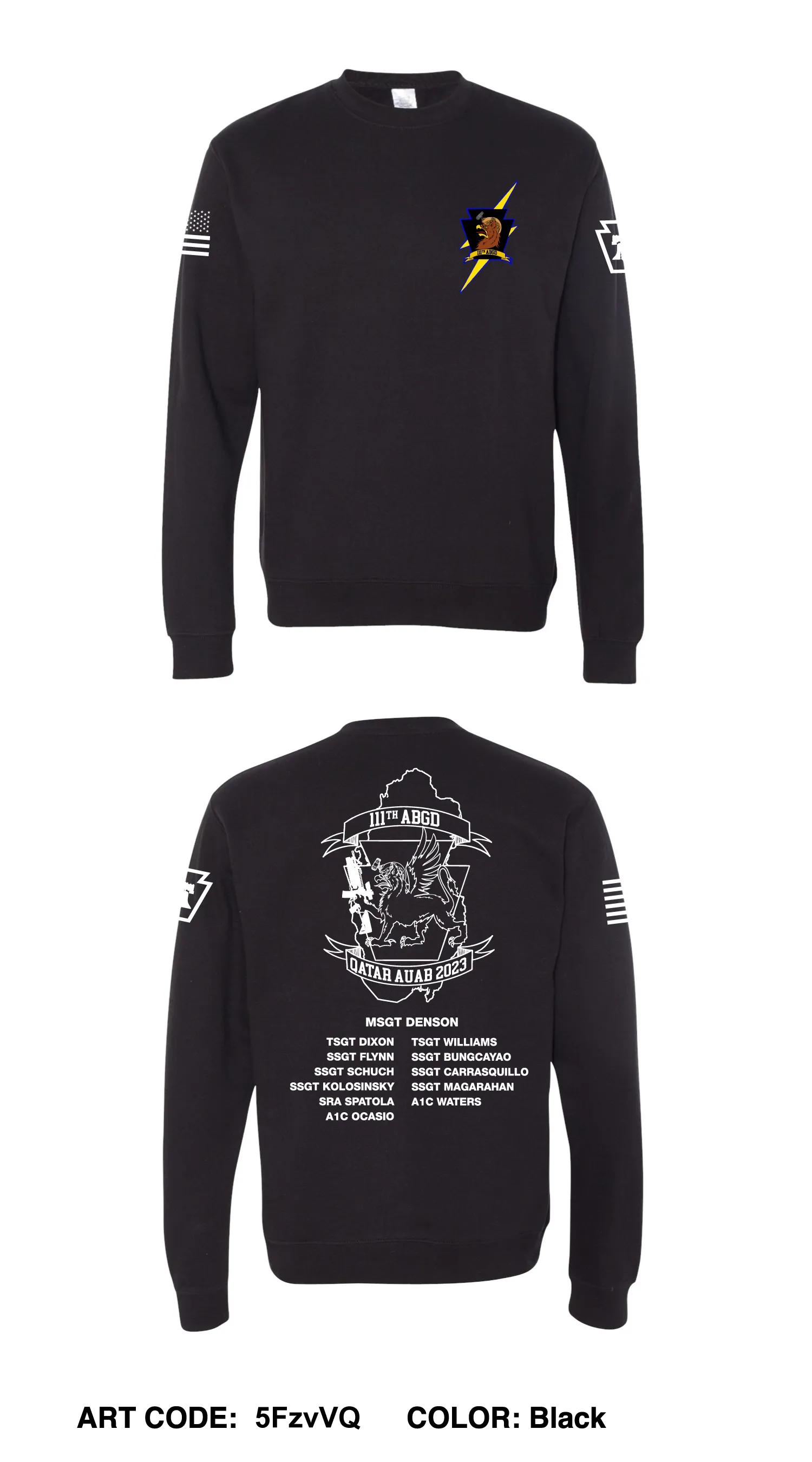 111th Security Forces Comfort Unisex Crewneck Sweatshirt - 5FzvVQ