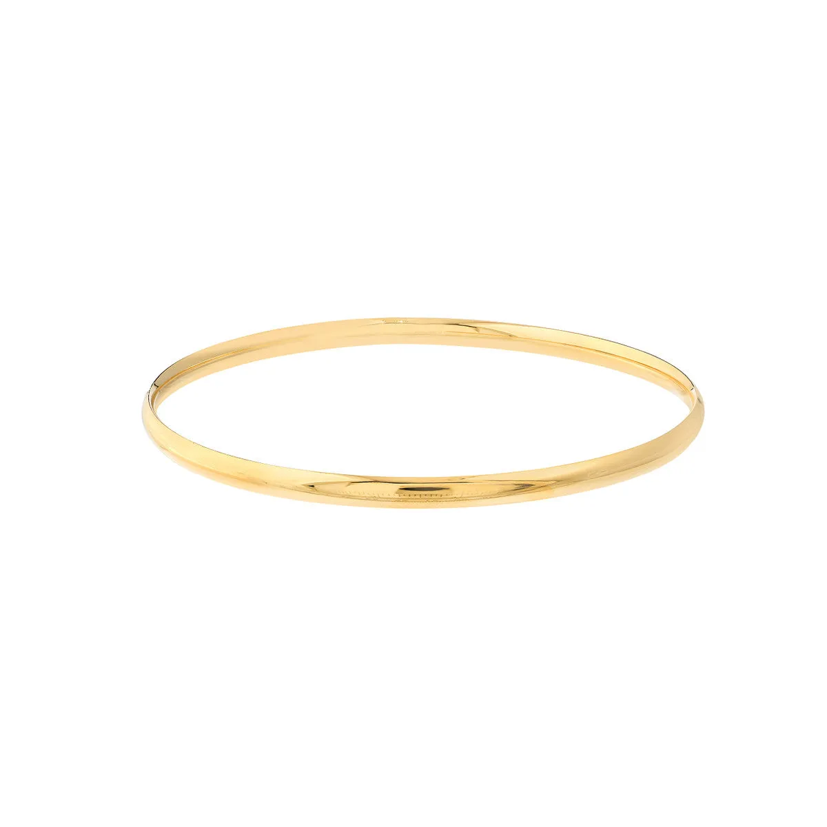 14k Gold Slip-On Tube Bangle