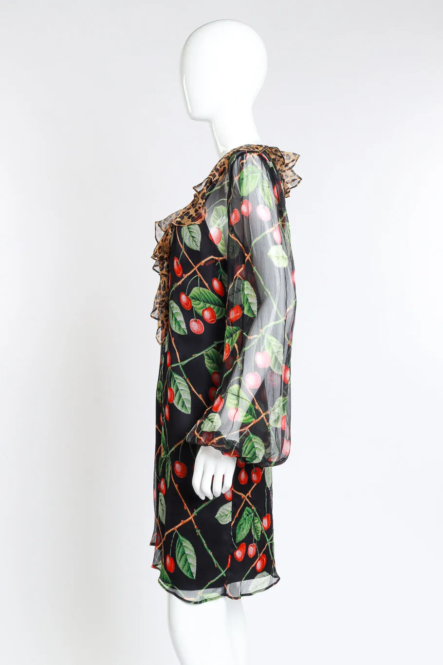 2003 F/W Plissé Cherry Dress