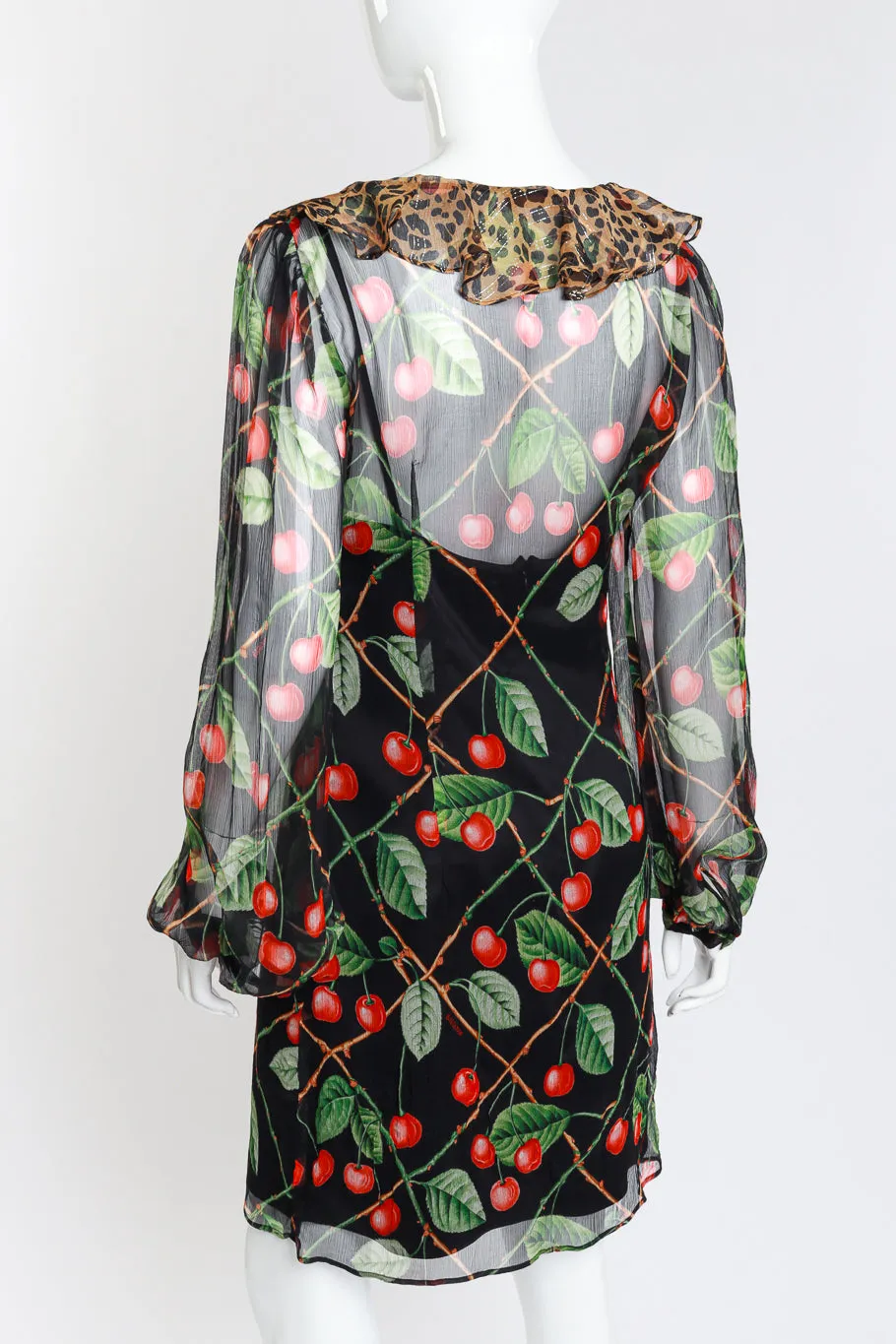 2003 F/W Plissé Cherry Dress