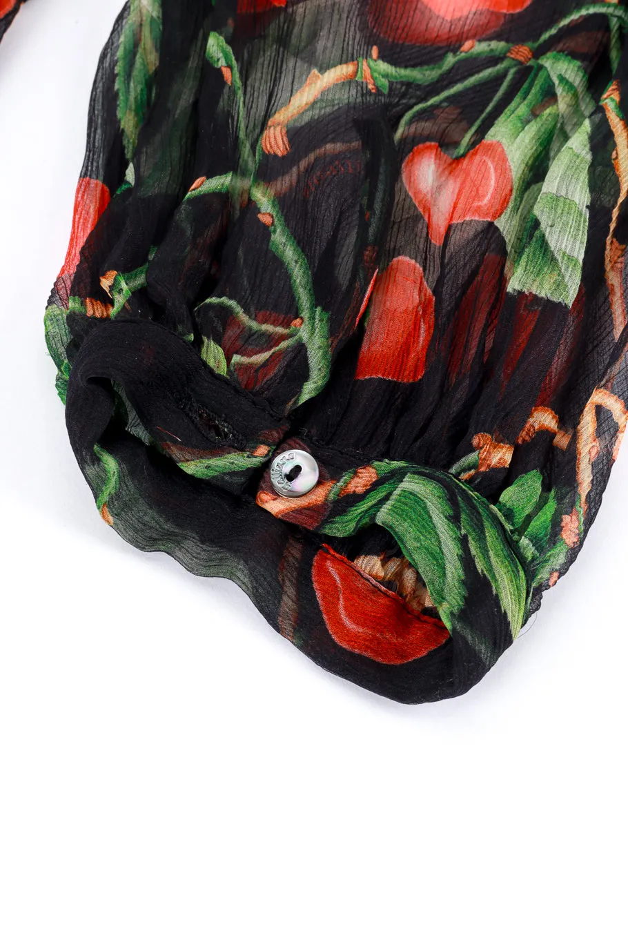 2003 F/W Plissé Cherry Dress
