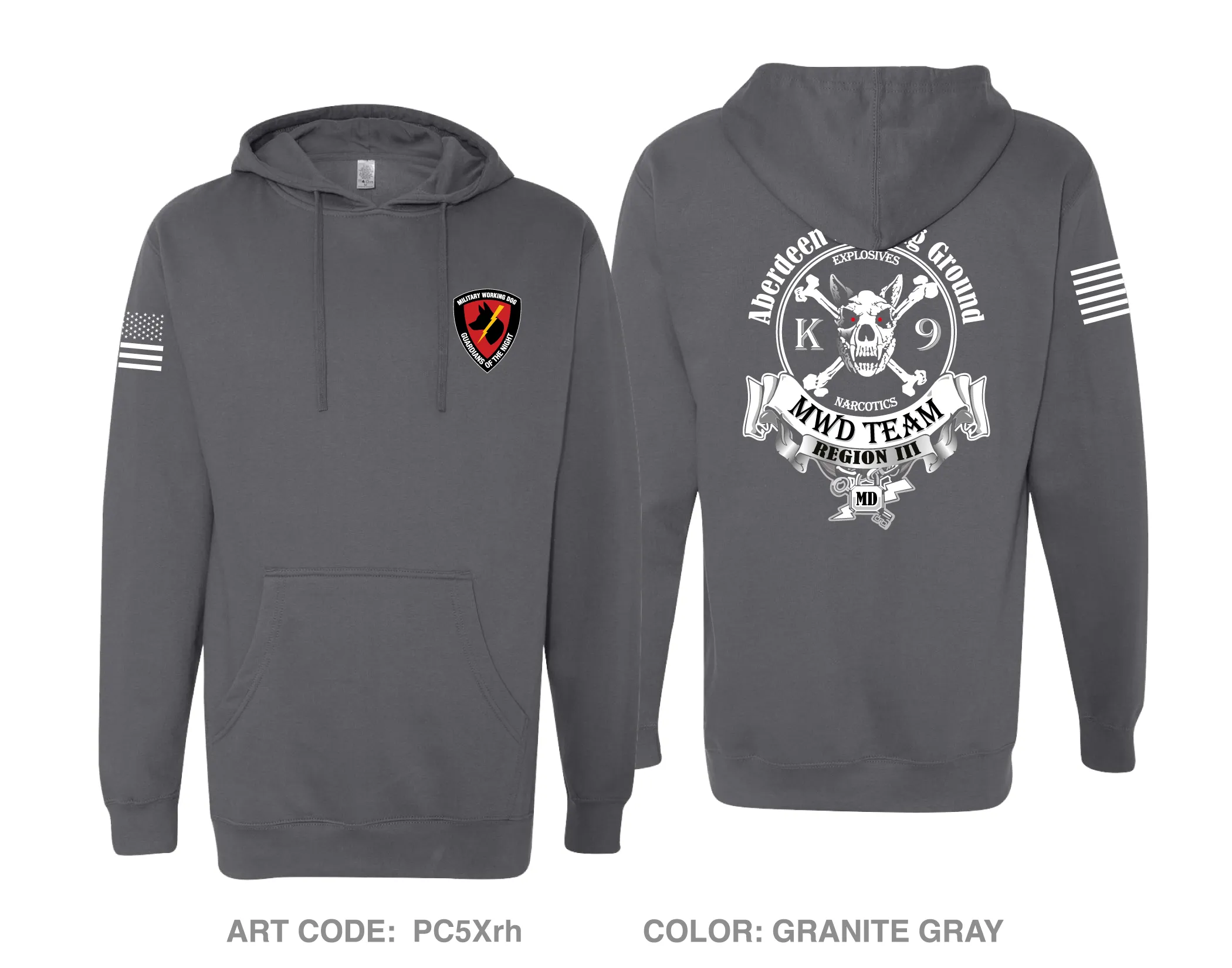 Aberdeen Proving Ground Police Department Comfort Unisex Hooded Sweatshirt - PC5Xrh