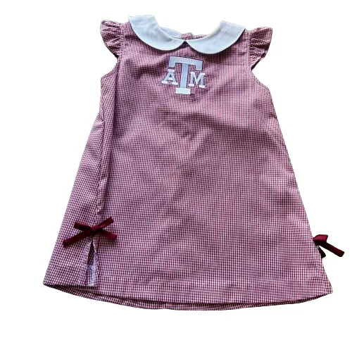 Aggie | Embroidered Gingham Dress