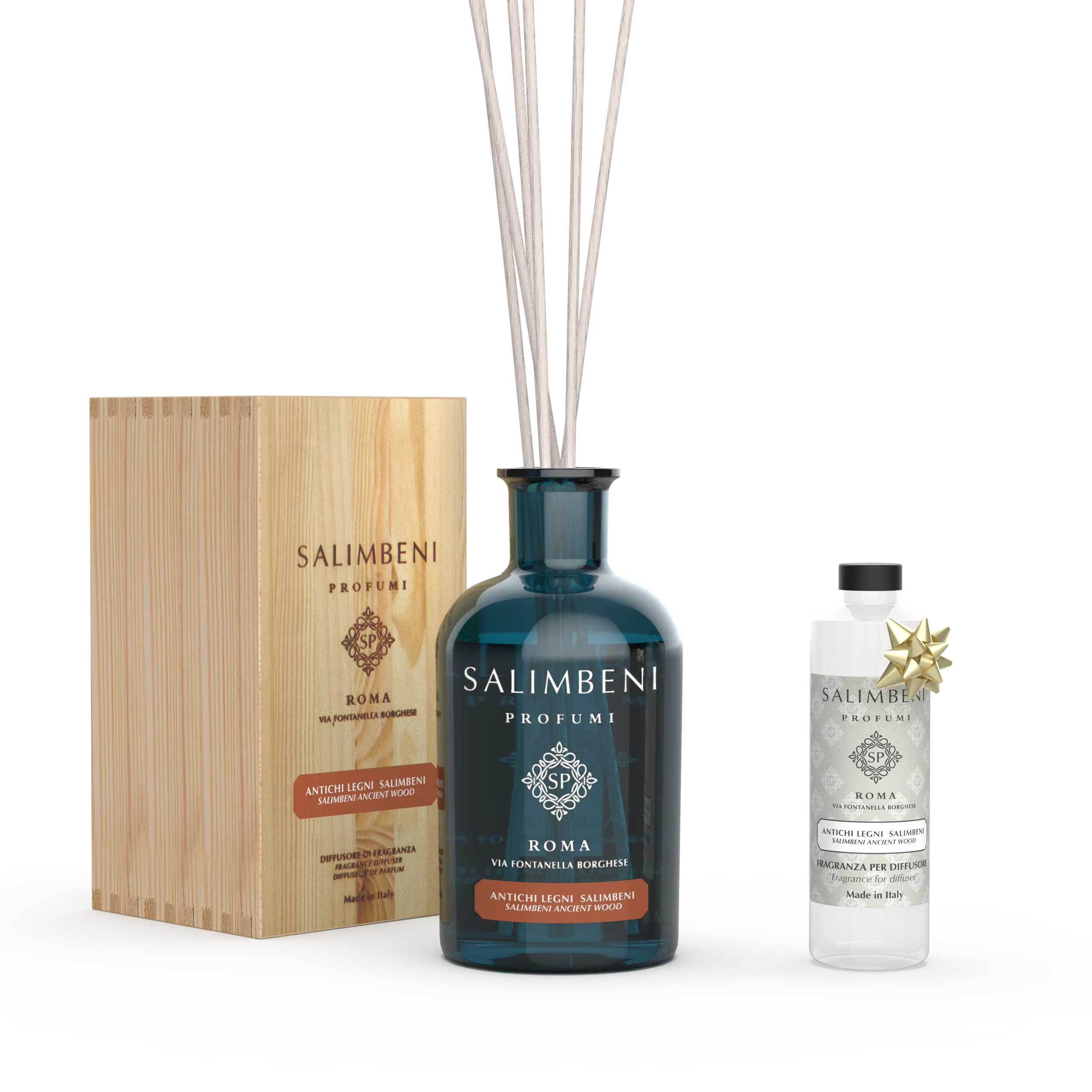 Antichi Legni Salimbeni 1000 ml   Ricarica per il Diffusore da 250 ml Antichi Legni Salimbeni in PROVA OMAGGIO
