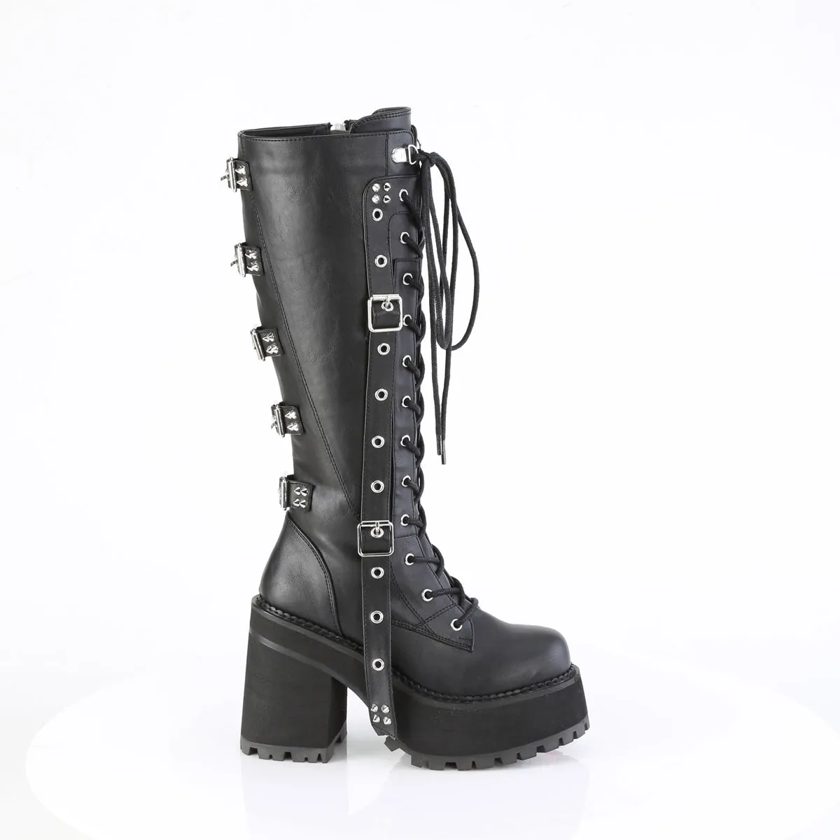 ASSAULT-218  Black Vegan Leather