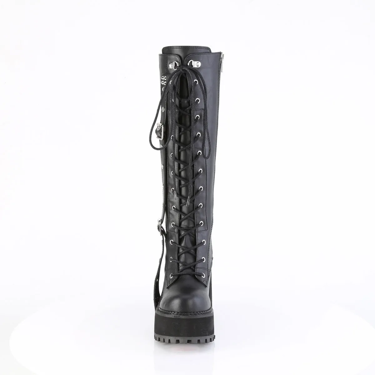 ASSAULT-218  Black Vegan Leather