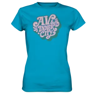 AV & the Inner City / Women's Premium Shirt with Green and Pink Logo