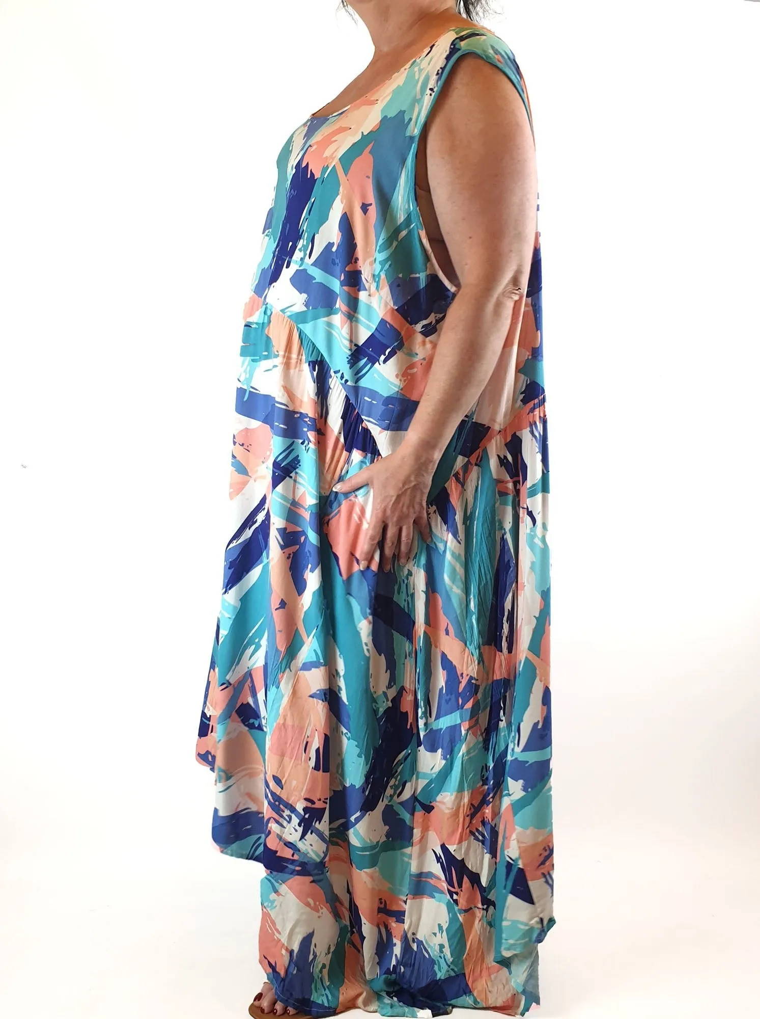 Avenue colourful print sleeveless dress size 26/28