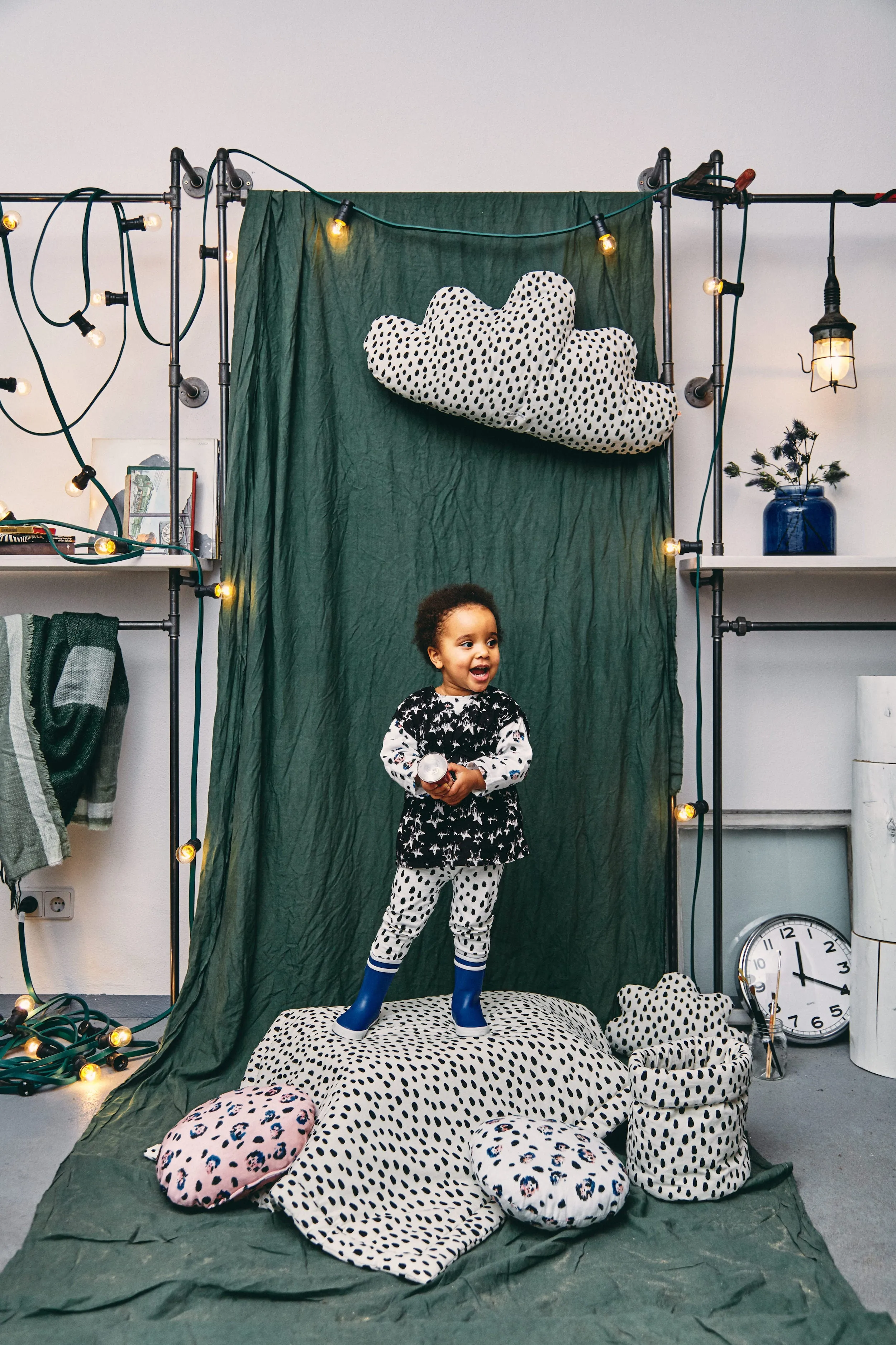 Baby Winter Dress // star shower // 0-3m // LAST ONE