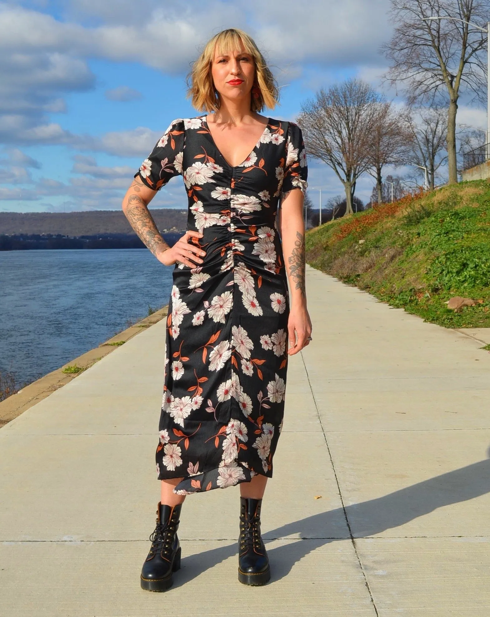 Back to Black Midi Dress