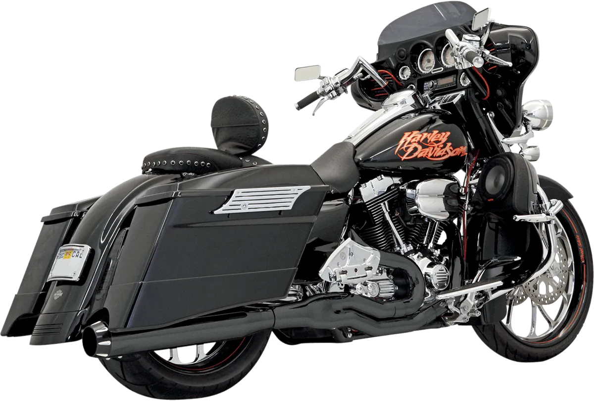 Bassani Manufacturing 1F59RB Pseudo Left Side Road Rage II B1 Muffler - Black Ceramic with Black End Cap
