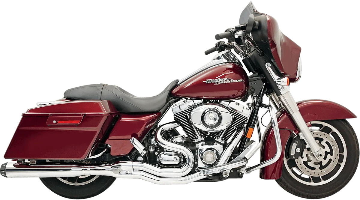 Bassani Manufacturing 1F59RB Pseudo Left Side Road Rage II B1 Muffler - Black Ceramic with Black End Cap
