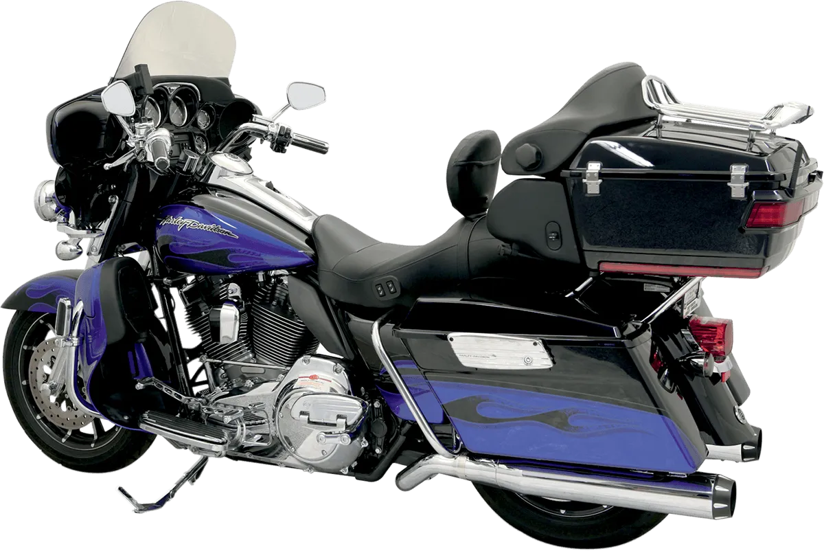 Bassani Manufacturing 1F59RB Pseudo Left Side Road Rage II B1 Muffler - Black Ceramic with Black End Cap