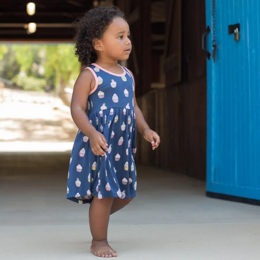 Bestaroo Navy Cupcake Racerback Dress