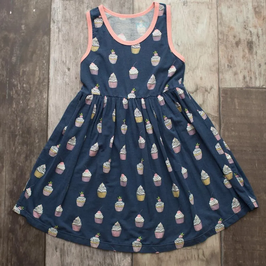 Bestaroo Navy Cupcake Racerback Dress