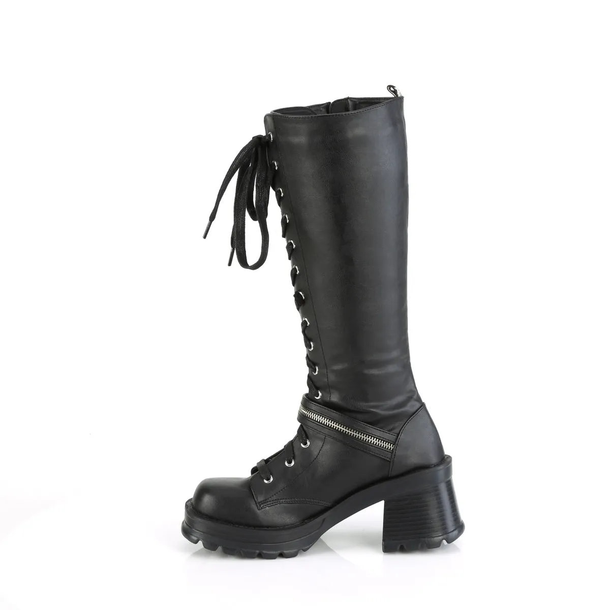 BRATTY-206  Black Vegan Leather