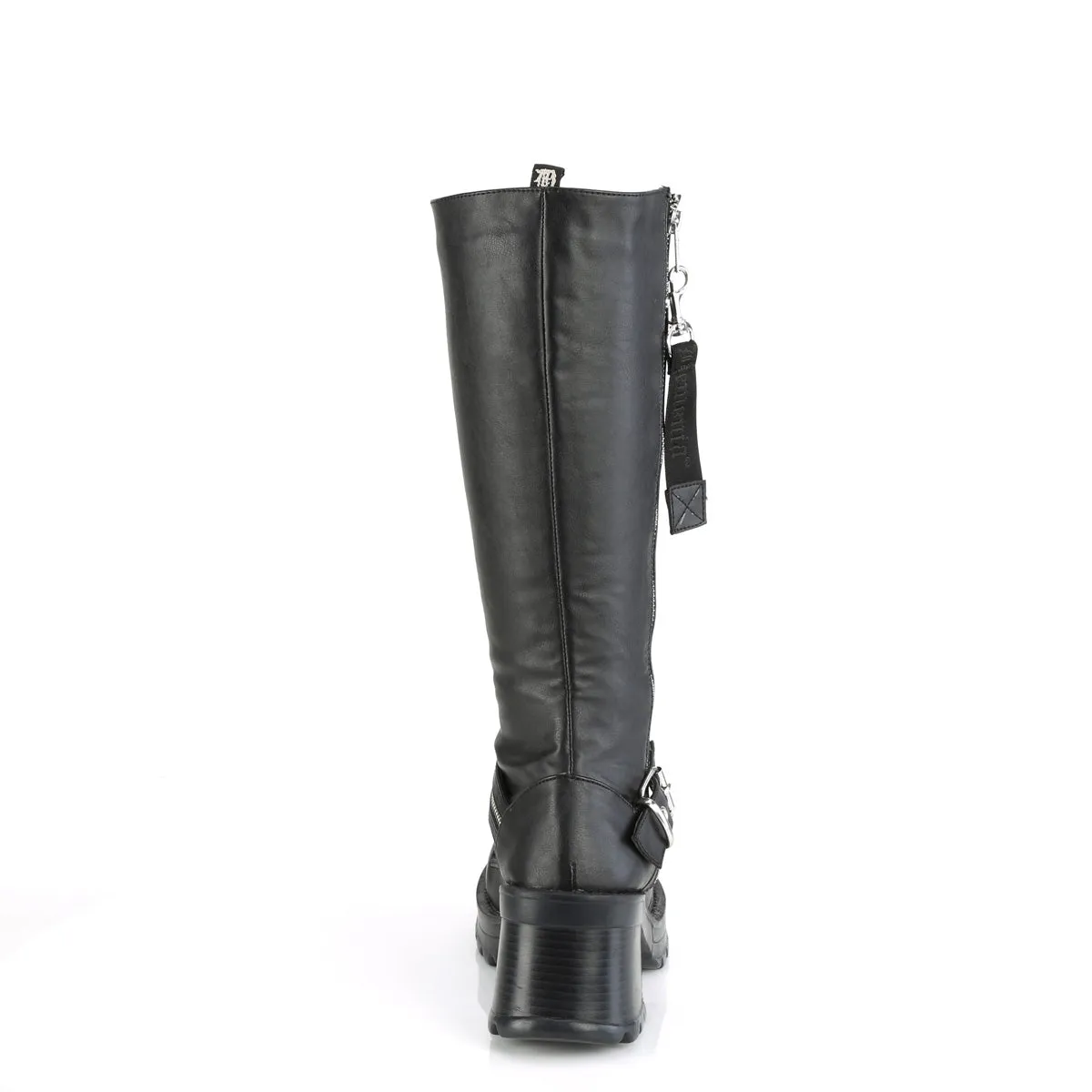 BRATTY-206  Black Vegan Leather