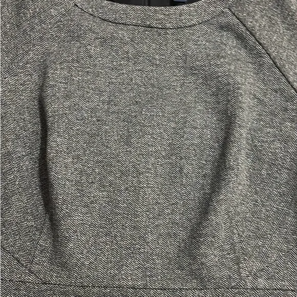 Brooks Brothers Size 12 Women’s Stretch Cap Sleeve Dress in grey herringbone