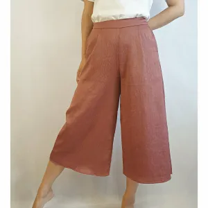Calli pre-loved pink wide leg pants with pockets size 6 (fits 6-8)