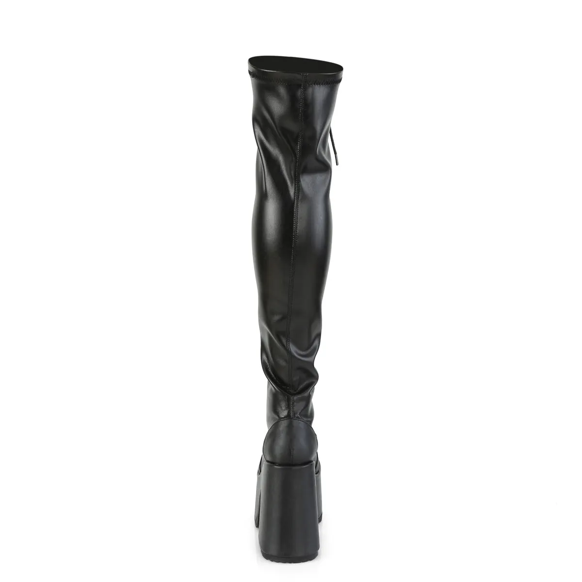 CAMEL-300  Black Stretch Vegan Leather