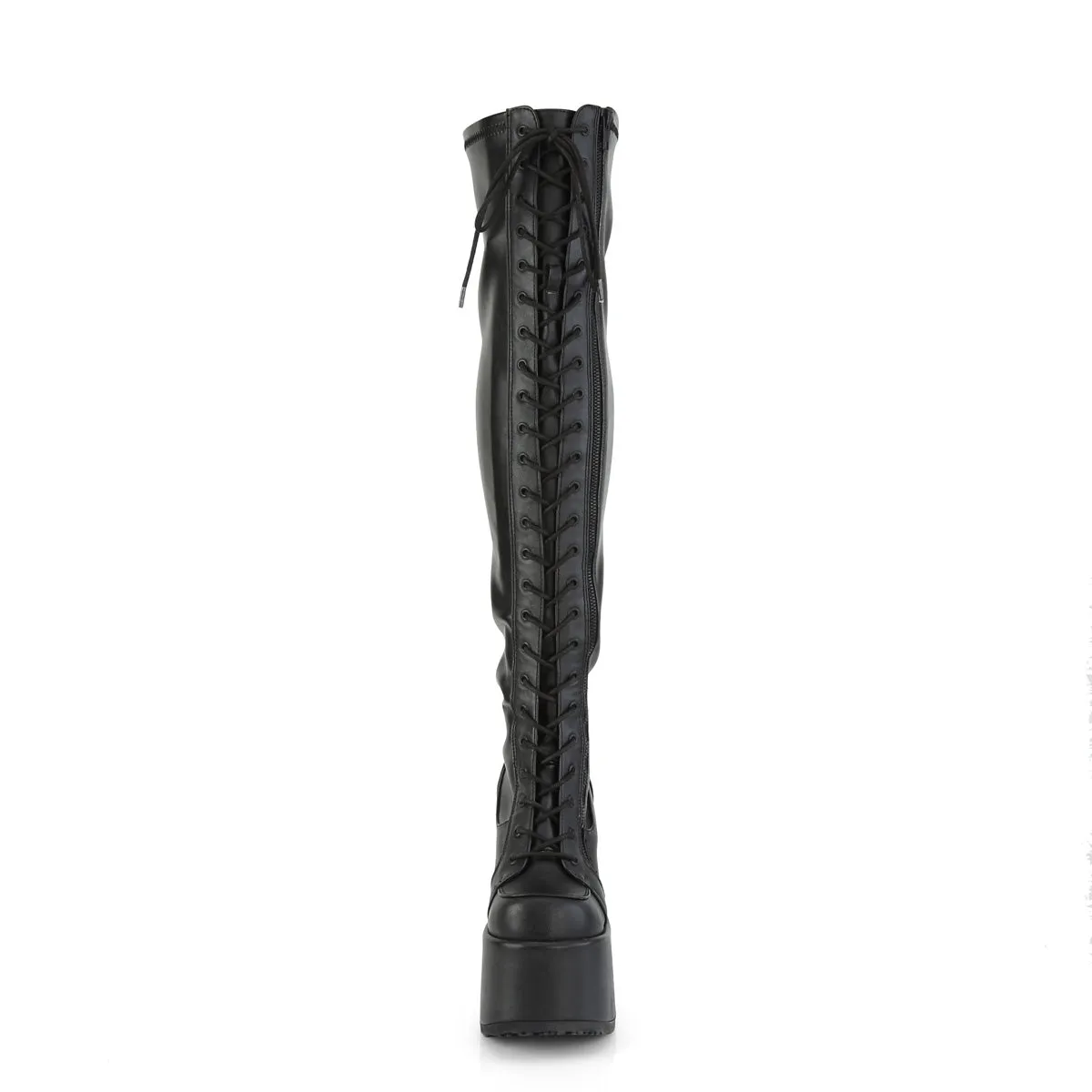 CAMEL-300  Black Stretch Vegan Leather