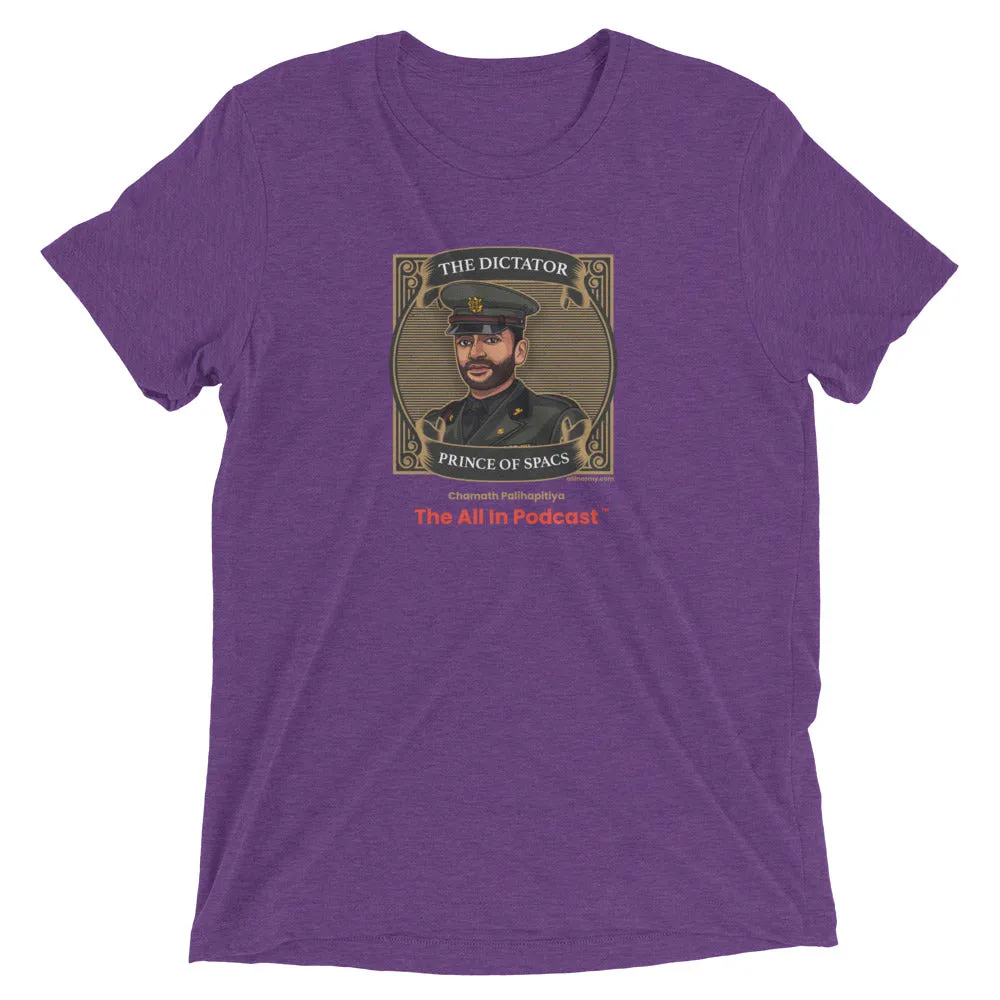 Chamath Palihapitiya: The Dictator - Short sleeve t-shirt