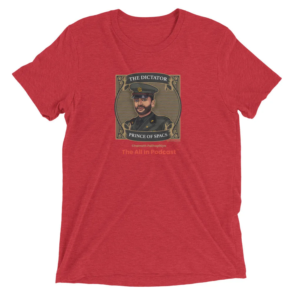 Chamath Palihapitiya: The Dictator - Short sleeve t-shirt
