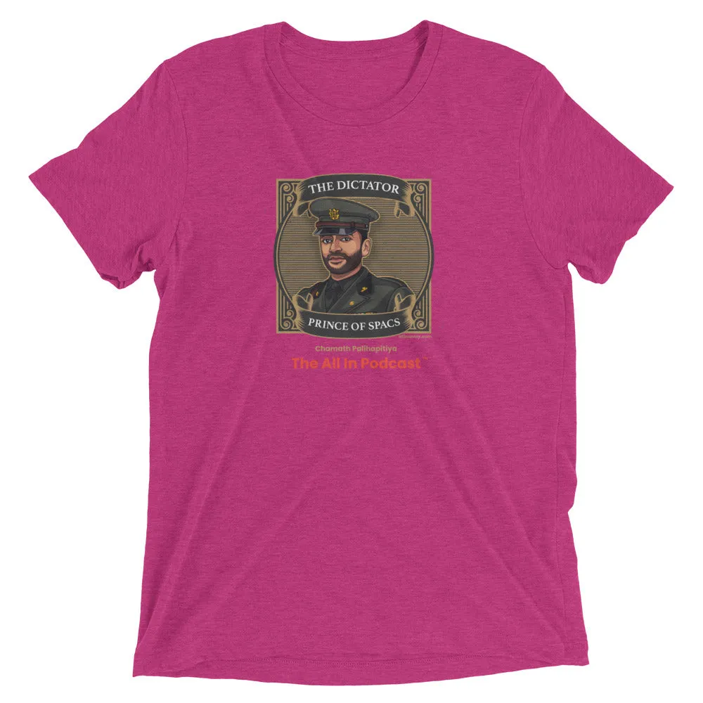 Chamath Palihapitiya: The Dictator - Short sleeve t-shirt