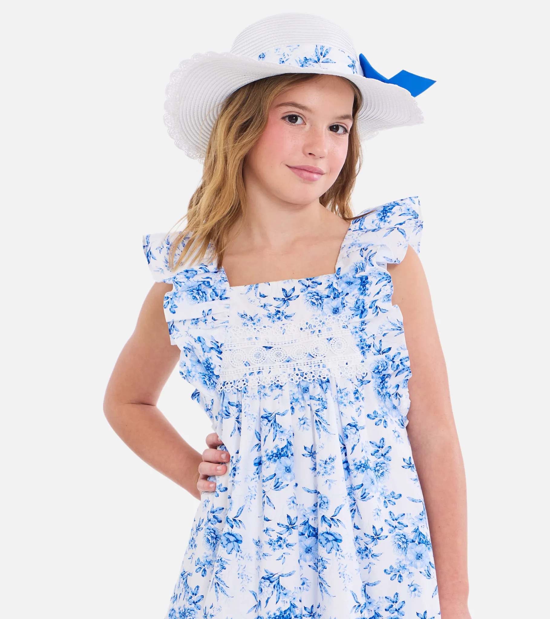 Charlotte Pinafore Dress with Hat