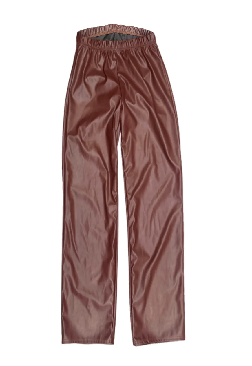 CHOCOLATE PU COMFORT CARGOS