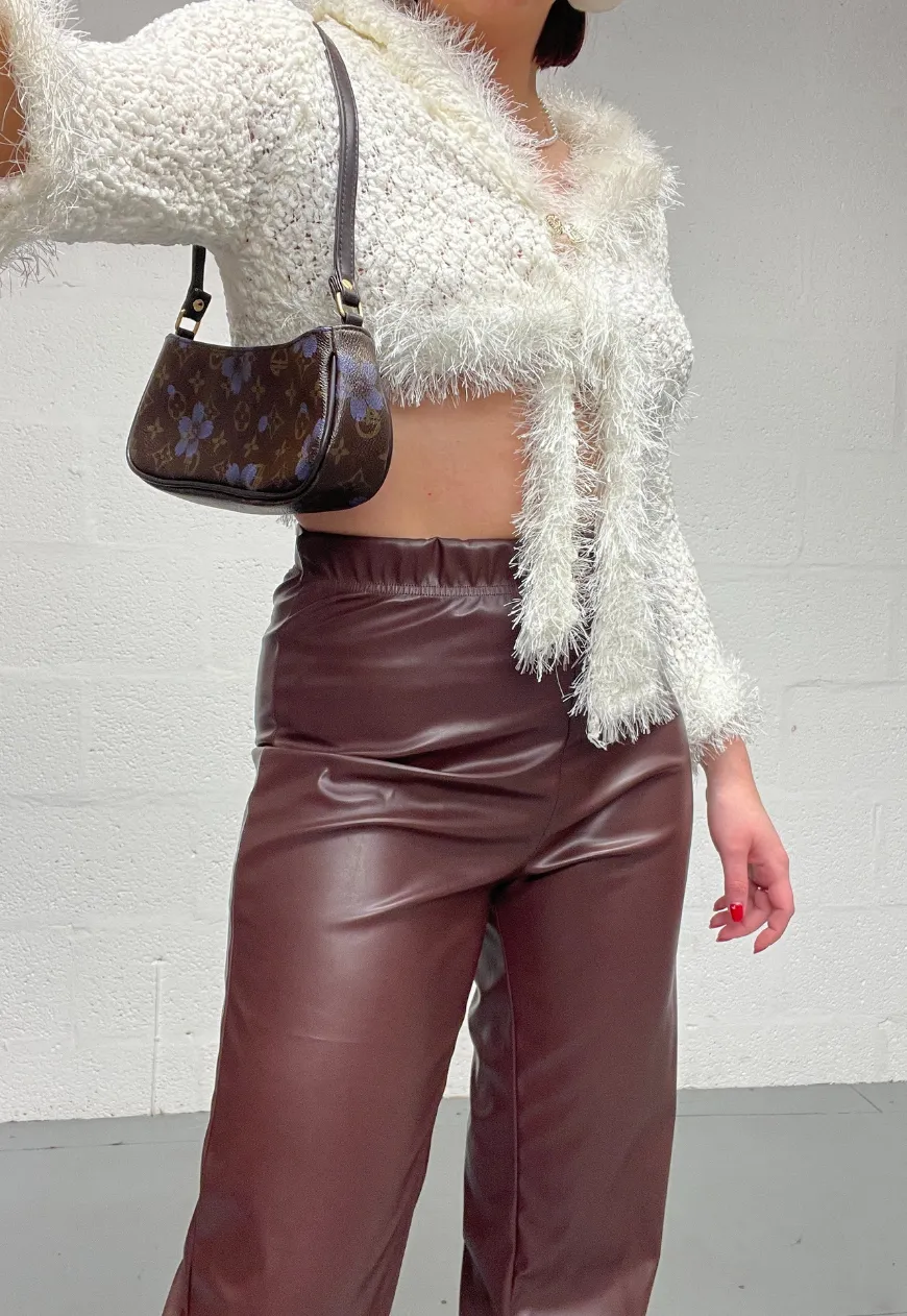 CHOCOLATE PU COMFORT CARGOS