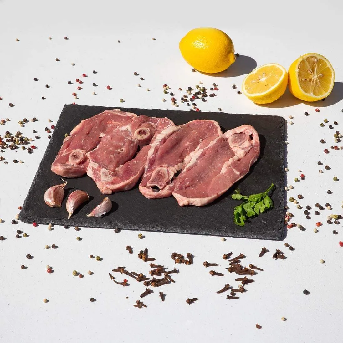 Chuletas mix: palo, riñonada y pierna cordero Premium 1 Kg