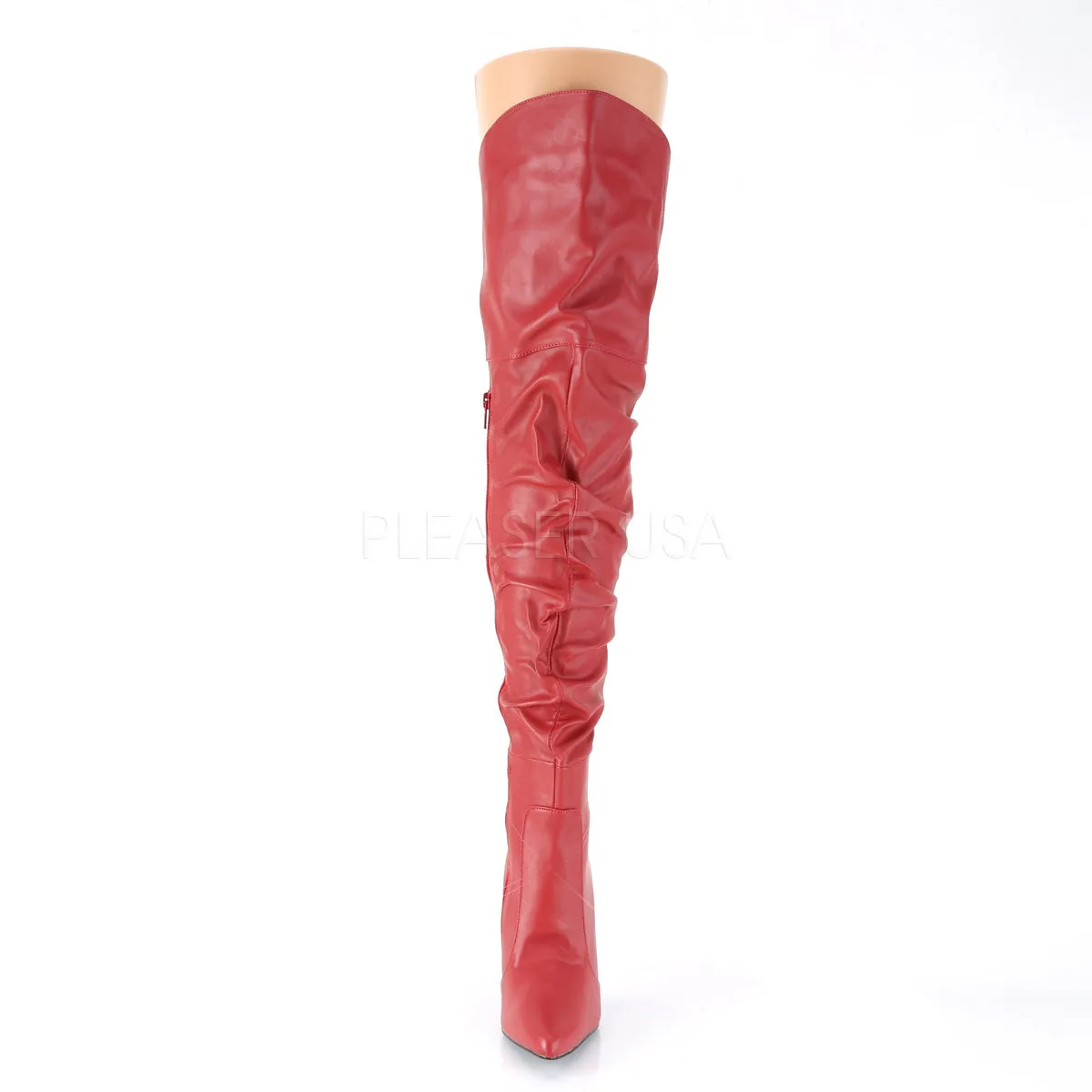CLASSIQUE-3011  Red Faux Leather