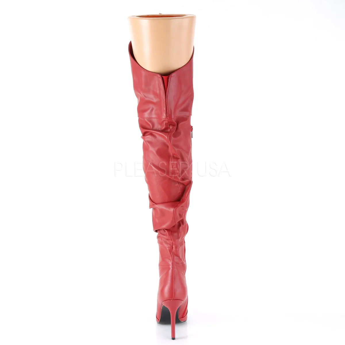 CLASSIQUE-3011  Red Faux Leather