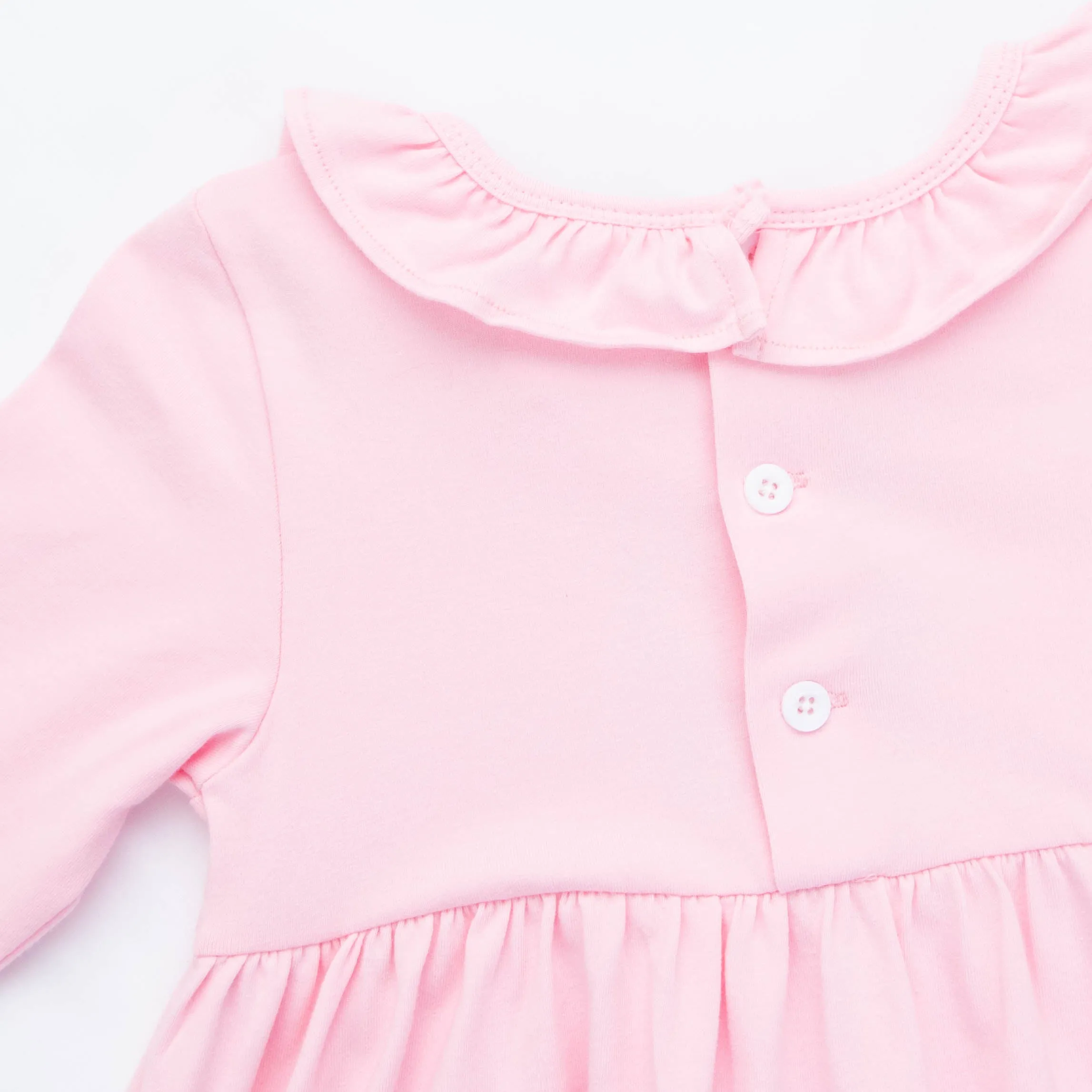 Cottage Cutie Applique Dress, Pink
