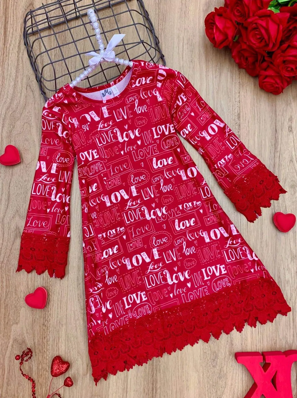 Cross My Heart Crochet Hem Dress