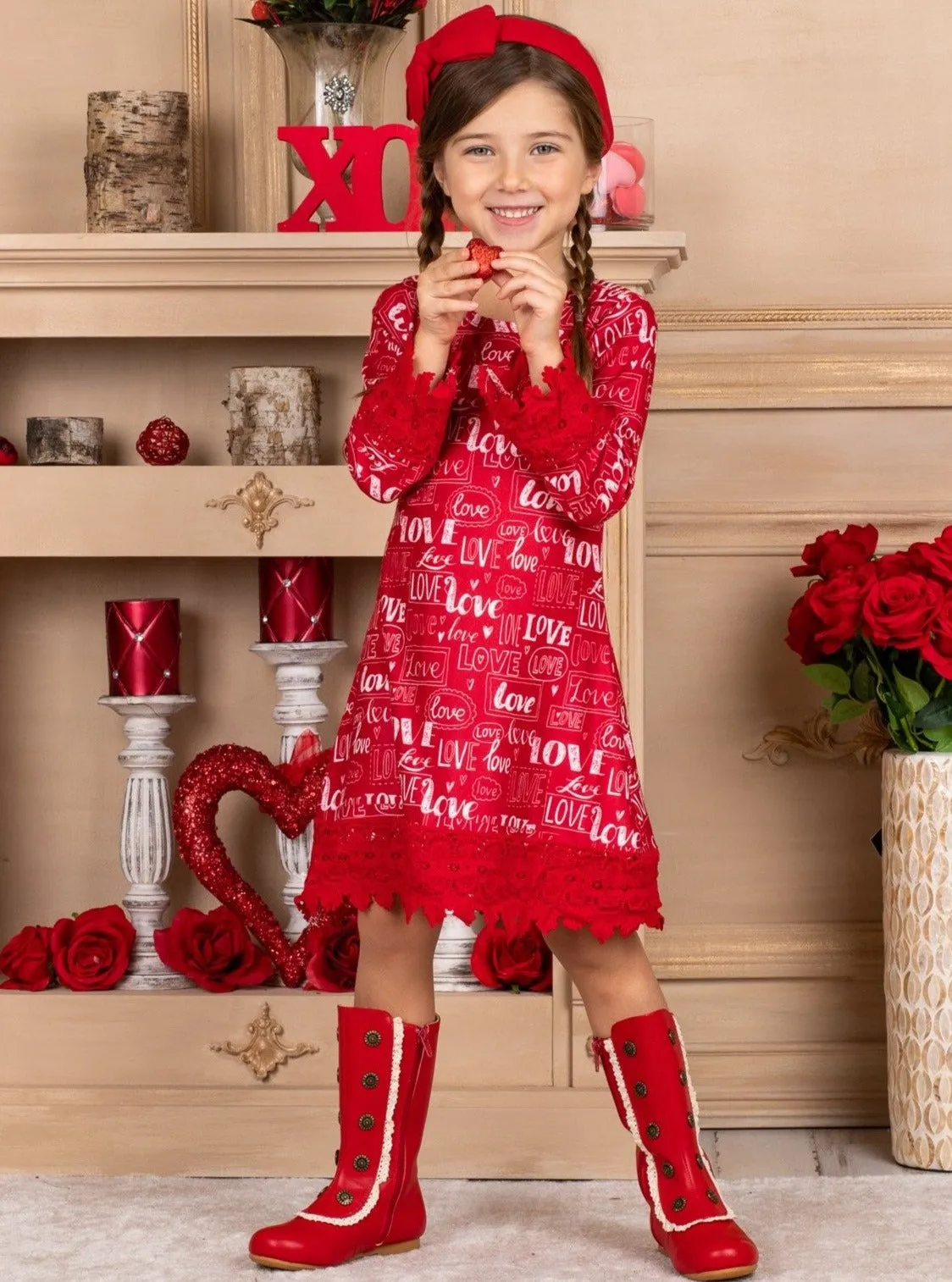 Cross My Heart Crochet Hem Dress