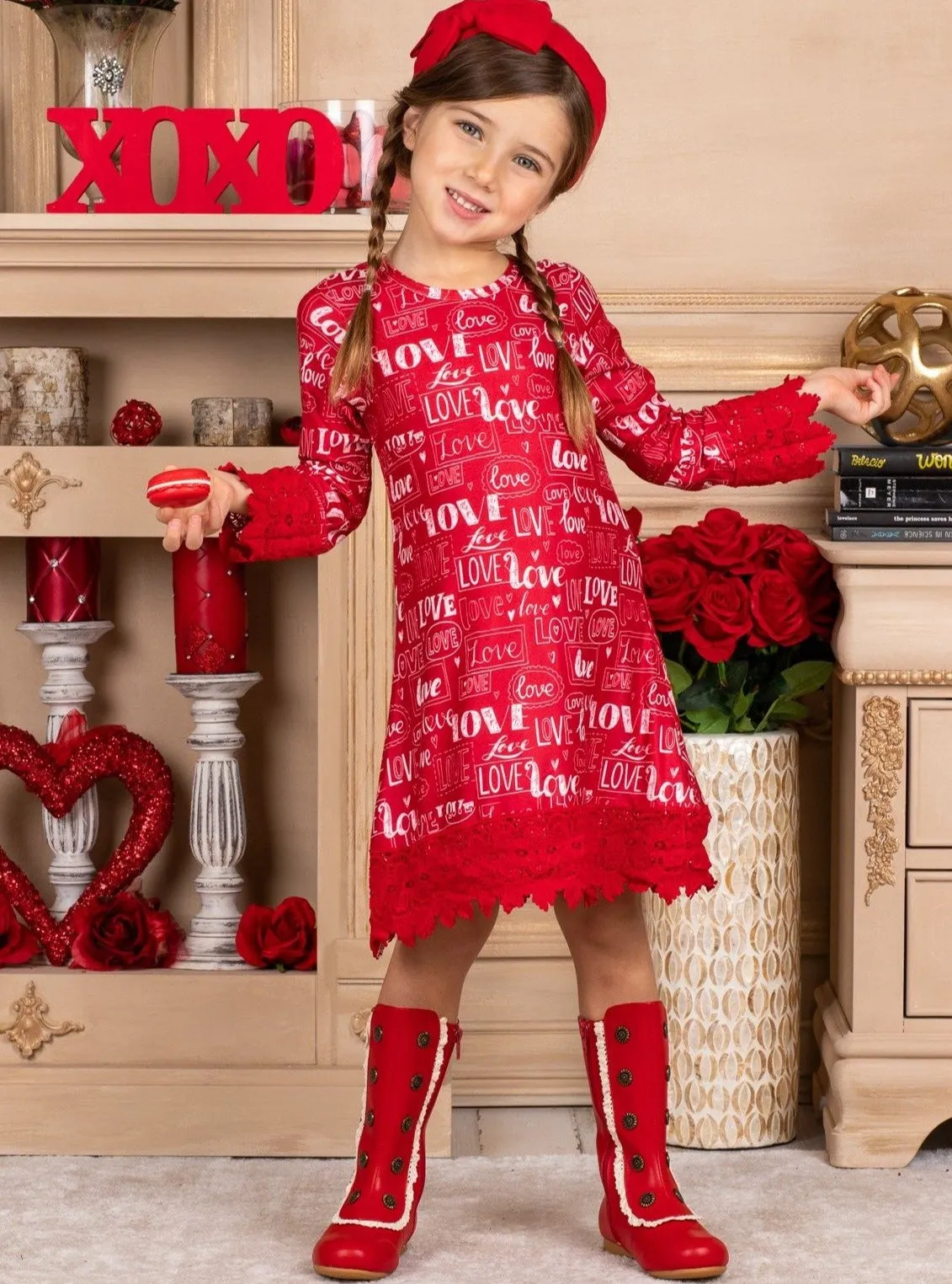 Cross My Heart Crochet Hem Dress