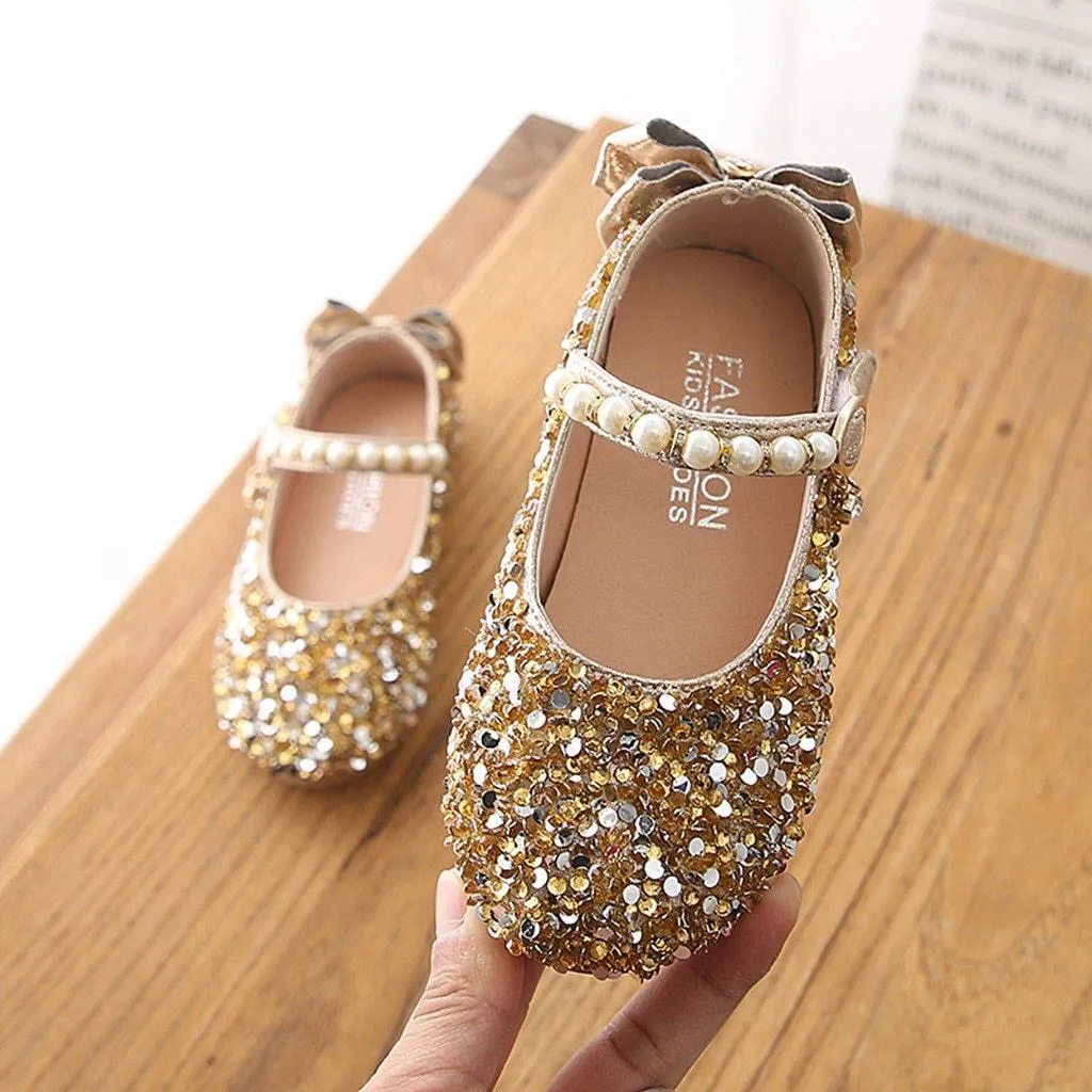 Crystal Bowknot Princess Shoes - Priority Shipping