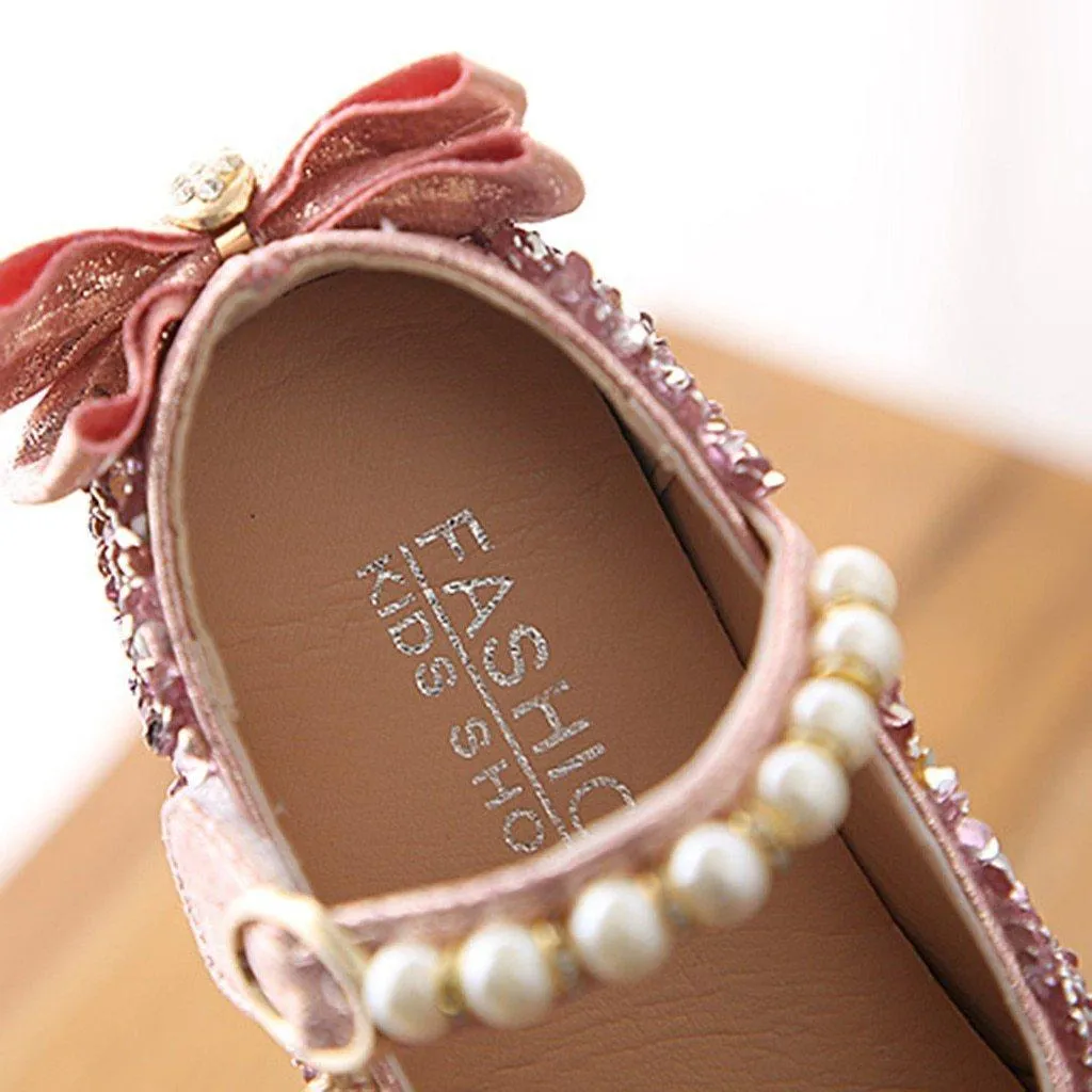 Crystal Bowknot Princess Shoes - Priority Shipping
