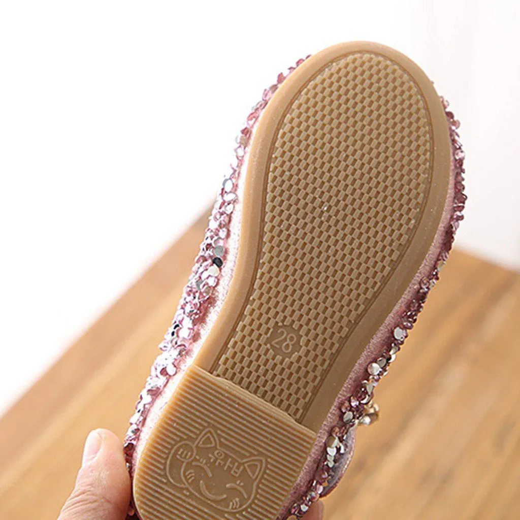 Crystal Bowknot Princess Shoes - Priority Shipping