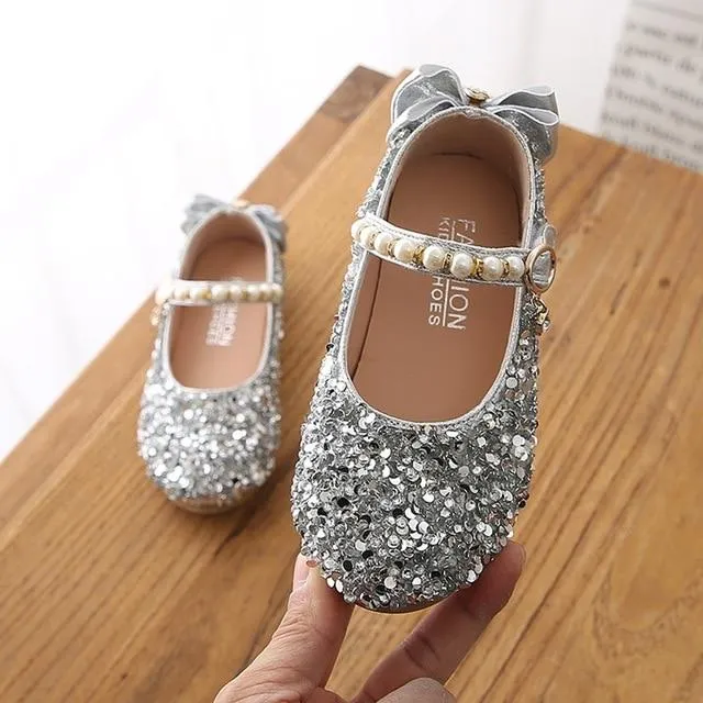 Crystal Bowknot Princess Shoes - Priority Shipping