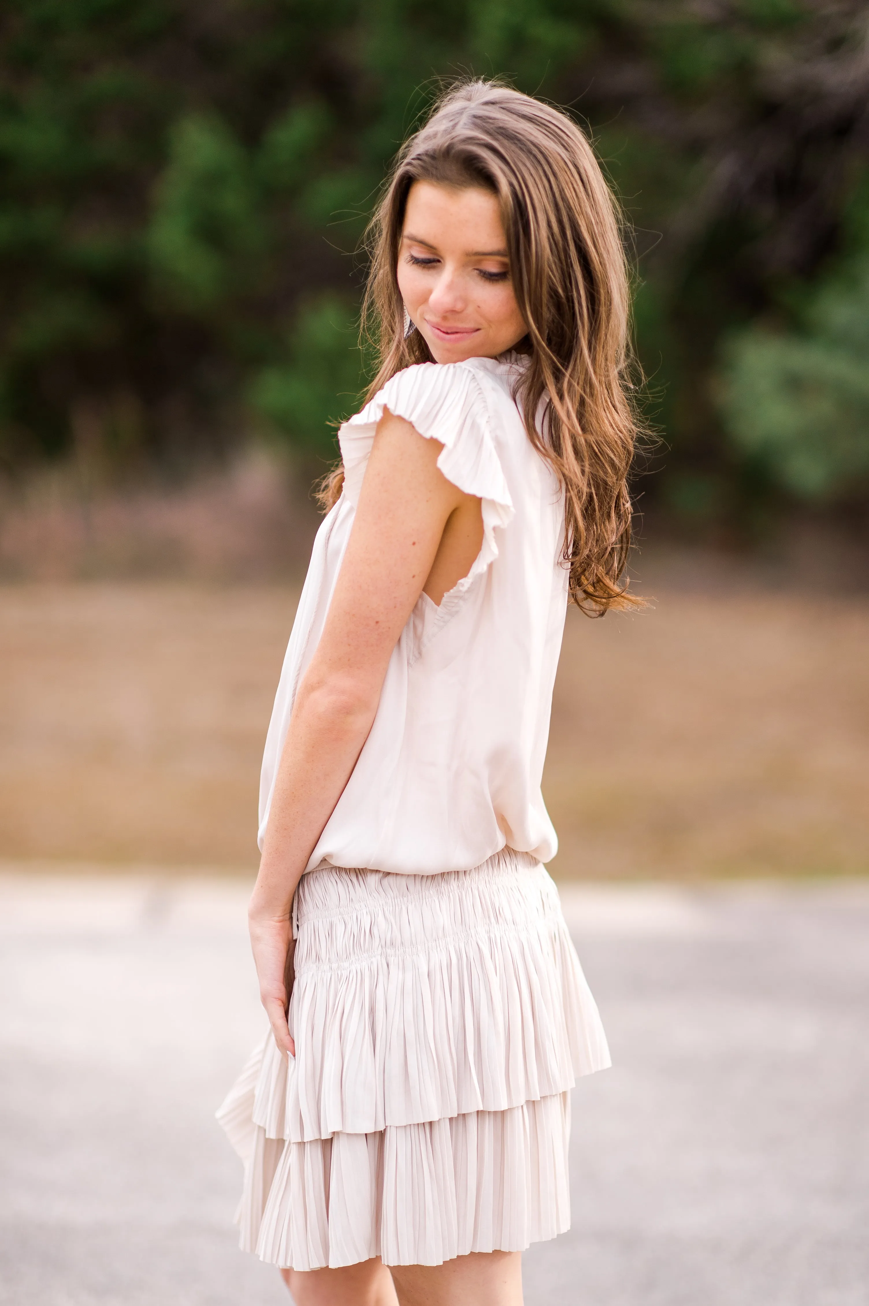 Current Air Flirty Pleated Mini Dress