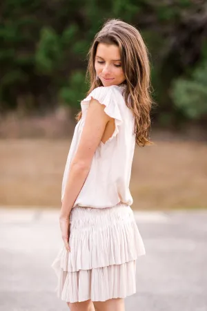 Current Air Flirty Pleated Mini Dress