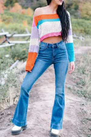 Delilah High Rise Flares by Kancan