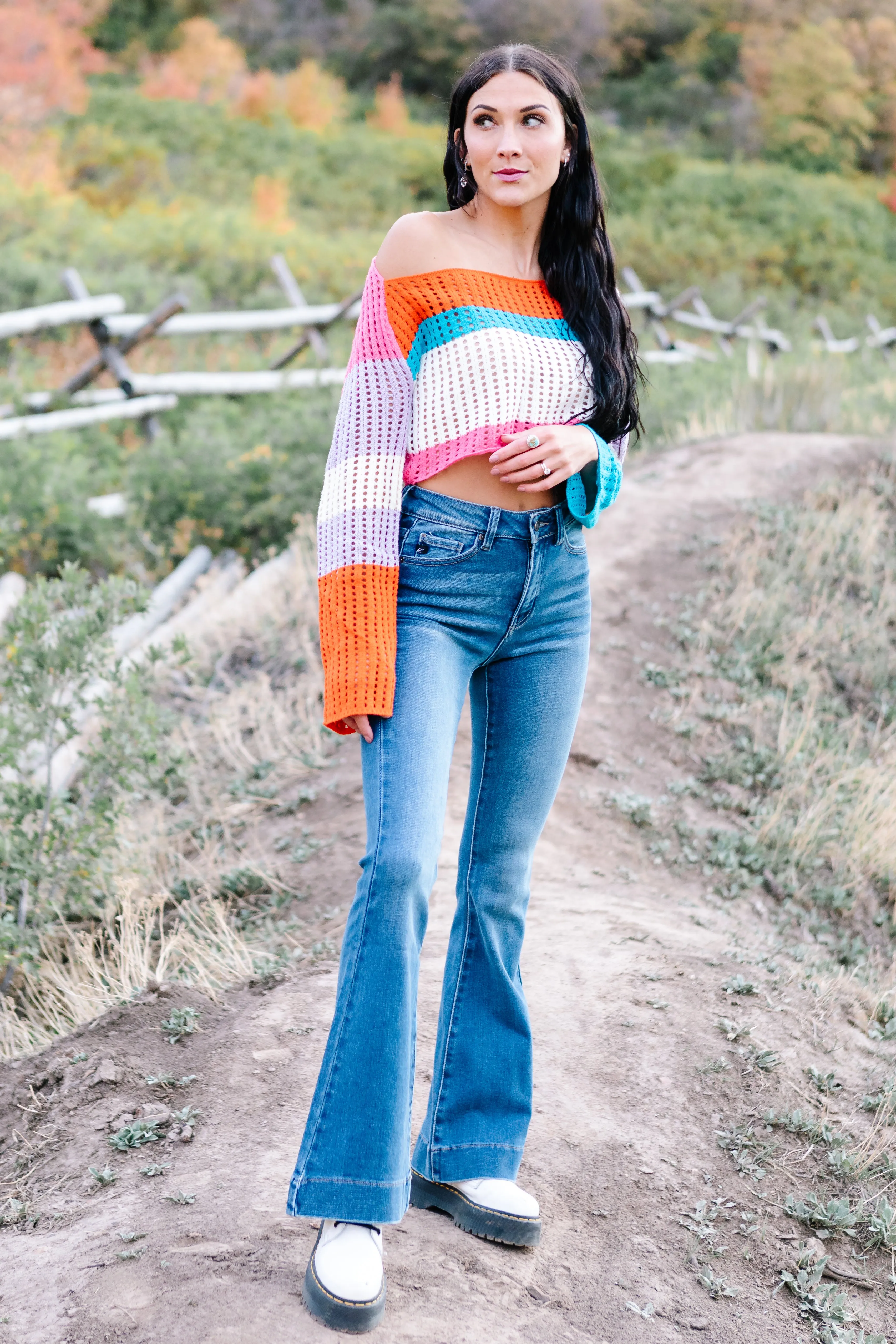 Delilah High Rise Flares by Kancan