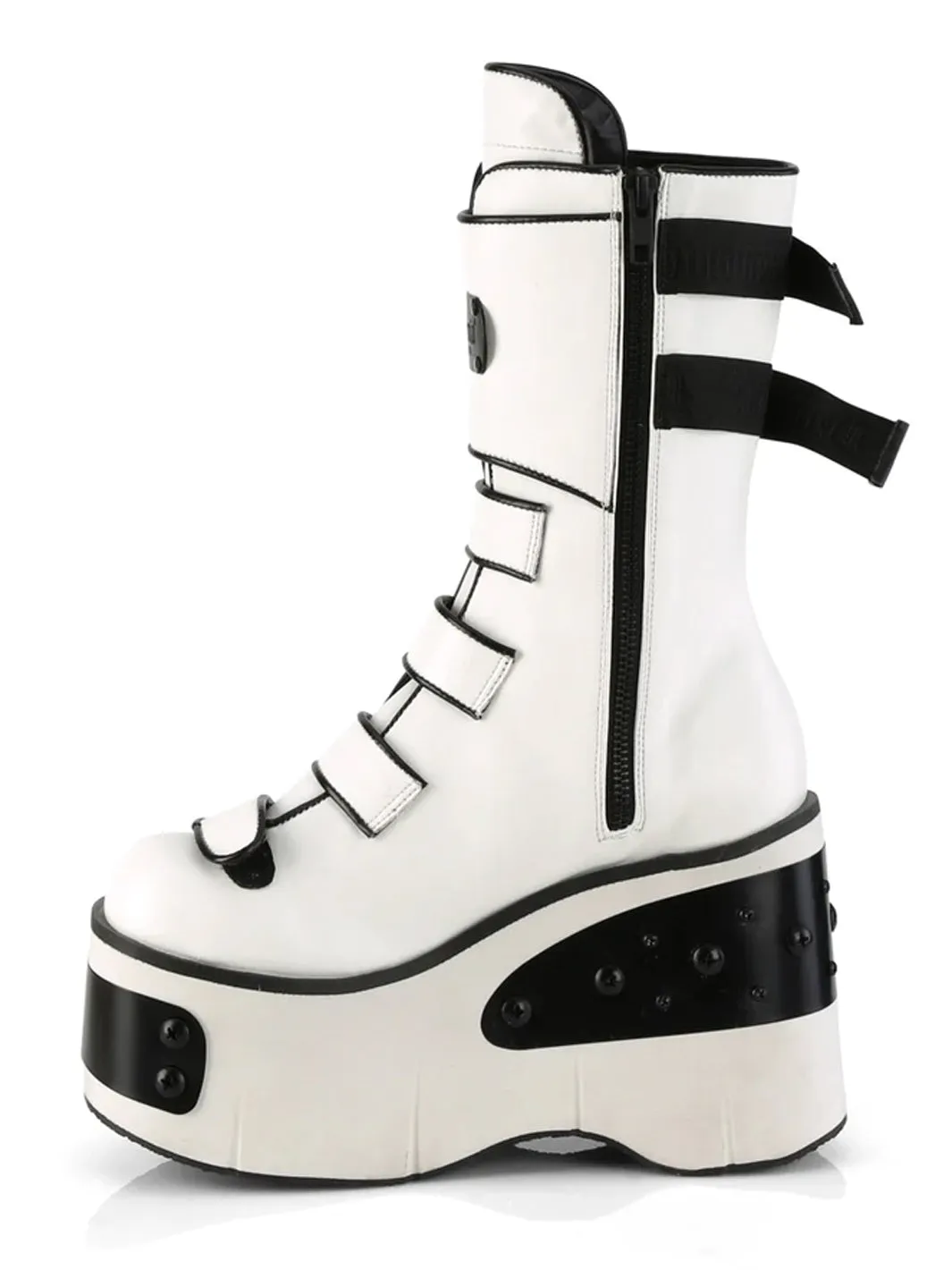 DEMONIA KERA-108 - WHITE VEGAN LEATHER ✰ PRE ORDER ✰