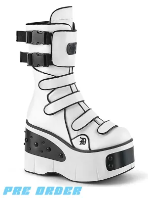 DEMONIA KERA-108 - WHITE VEGAN LEATHER ✰ PRE ORDER ✰