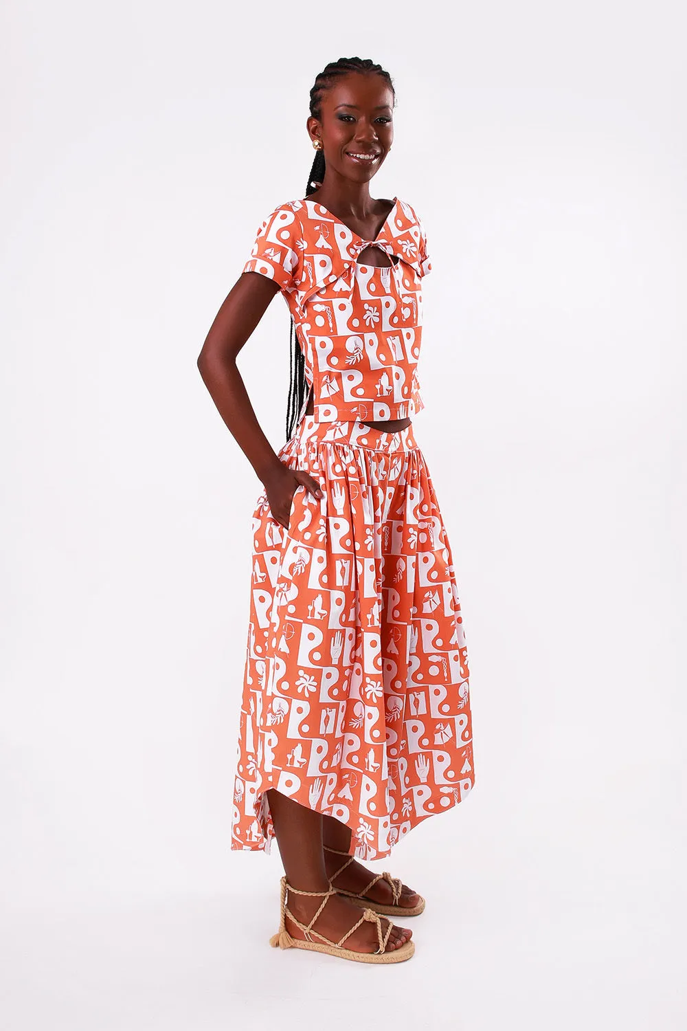 Diamond Skirt Kozmo Print